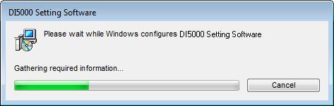 To delete the folder completely, delete the related folder DI5000 Setting Software by Windows Explorer.