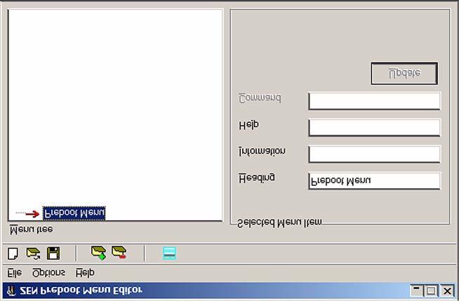 Figure 8: ZEN Preboot Menu Editor window. The Menu Interface The Menu Editor interface is not available unless you are creating or editing the existing menu.