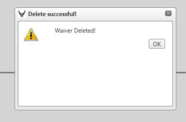 Delete Confirmed When a waiver is submitted, it will be acted upon by the Base Waiver Official (BWO) and or the MAJCOM/Functional