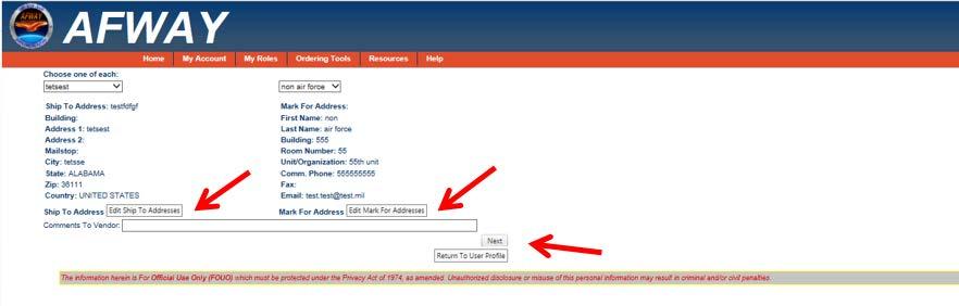 Adding ShipTo and MarkFor Information Attach any related documents.