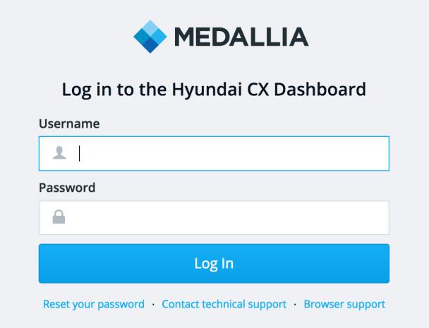 HyundaiCX.com The new Customer Experience Platform replacing HyundaiCustomerInsights.com Quick Reference Guide Log In Process: There will be 2 ways to access the site. 1.