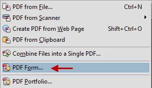 2 Creating a Form from a Scanned Document When you create a form from a scanned document, you are essentially creating a form from a picture of the document.