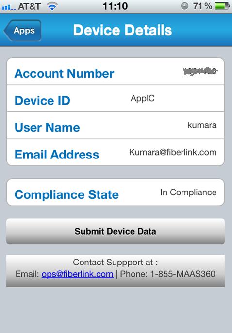 Details: Device & User Info Compliance State
