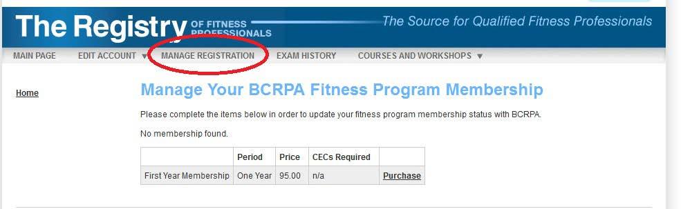 You have one year from the date you passed the Fitness Theory exam to purchase your one-year initial fitness leader registration.