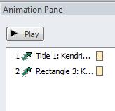 To reorder effects from the Animation pane: 1.