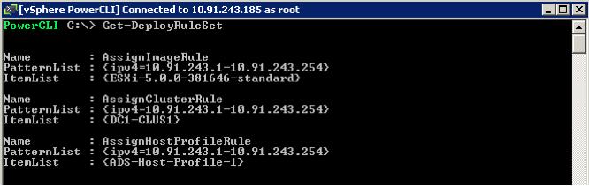 Figure 22. DC1-CLUS1 Members Before Start by viewing the active rule set on the Auto Deploy server and verify that the host being provisioned matches the defined rule criteria.