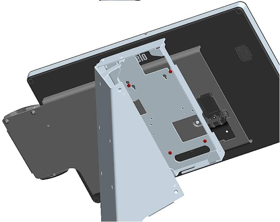 Countertop Stand kit) to top VESA mount hole