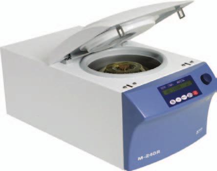 BOECO CENTRIFUGES M-240 / M-240R The M-240 and M-240R rank among the fastest centrifuges in their class with a maximum speed of 14,000 rpm and an of 18,626.