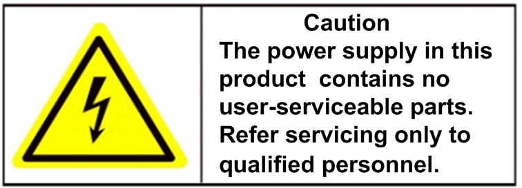 Safety Warnings and Cautions Please pay attention to the following warnings and cautions: Hazardous Voltage may be present: Special measures and precautions must be taken when using this device.