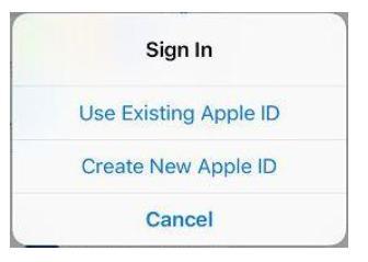 11. I want to create a new Apple ID and password. How is this done? a. Select any free application from the App Store and click the download icon in upper right corner of the app window: Tap Create New Apple ID.