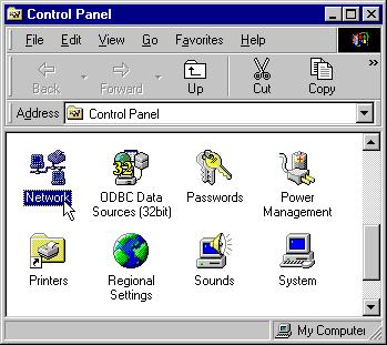 Control Panel. 2. Double-click the Network icon 3.