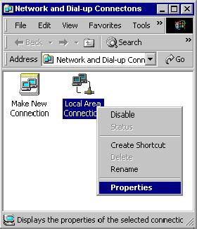 Dial-up Connections. 2.