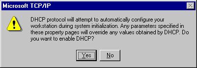 For Windows NT On the IP Address tab, click on the drop-down arrow of Adapter to select