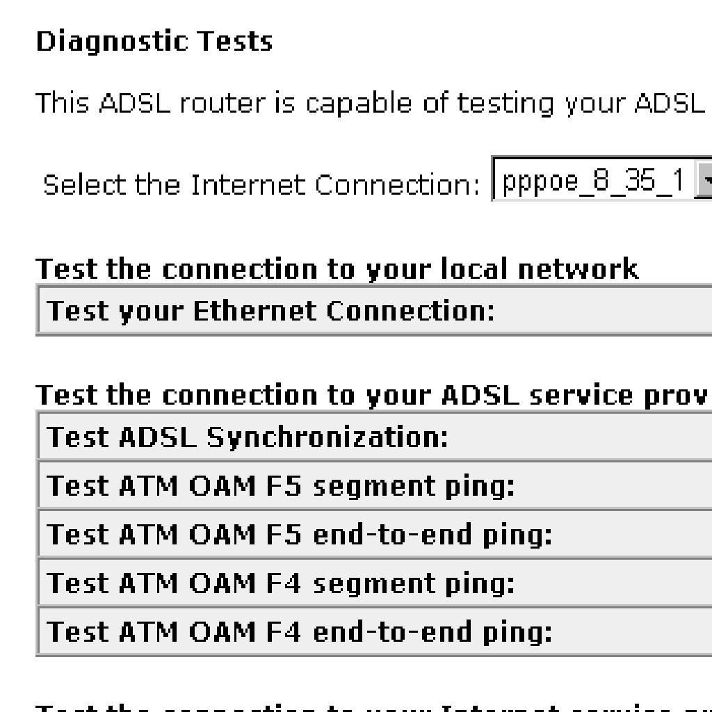 Chapter 4:Web Configuration Management Diagnostics To check the link status for the network and your computer, a diagnostic test