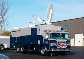 The DMIGS fleet consists of two, 44-foot long vehicles plus a support vehicle that integrates GEOINT hardware and software with a robust communication system enabling NGA to deploy up to six analysts