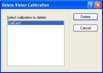 If the name already exists for another calibration, an error message will be displayed. 8.6.