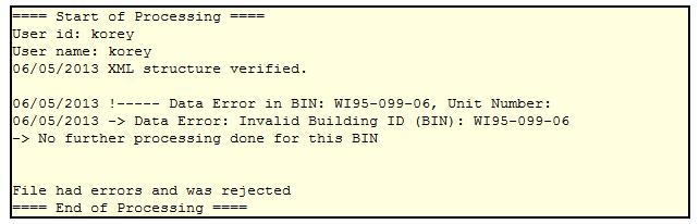 If you are unsure of the correct BIN for a building, check the Form 8609 or you can also find the BIN in RCRS on the Project Data screen. 7.