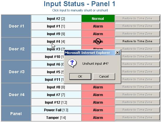 Monitoring NetAXS Status Monitoring Inputs Steps: 1.