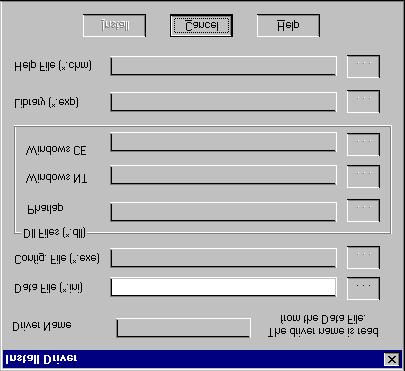 Figure 2. I/O Driver Install dialog box. To view driver.dll files, you must select View All Files in Windows NT Explorer. If you have Windows NT without IE4.