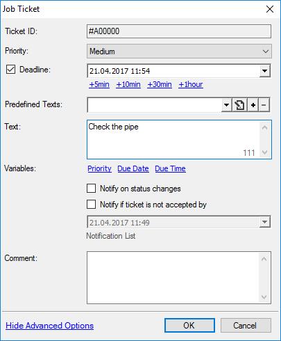 For how to create templates, see section 3.2.3, Creating a Ticket Template.