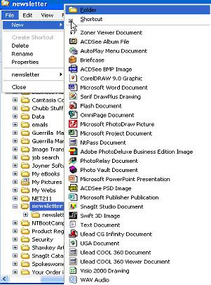 Creating An Upload Folder The next thing you need to do is create a new folder in you re My Documents\newsletter folder. The self-extracting zip file should have created the newsletter folder for you.
