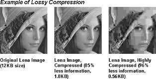 Video Lossy Compression Image Compression Image format uses lossy