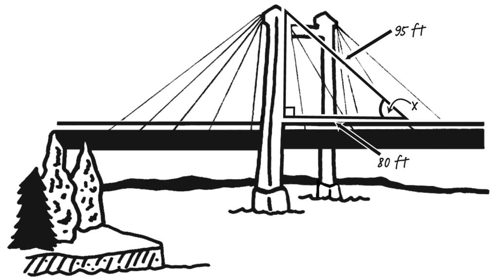 4. A typical cable-stayed bridge is a continuous girder with one or more towers erected above piers in the middle of the span.