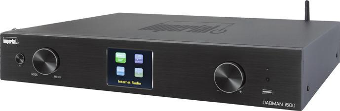 IMPERIAL DABMAN i500 DAB/ DAB+/ FM/web radio and network music player featuring multiroom mode for HiFi systems. WEB RADIO UNDOK App UPnP compliant Simple and intuitive operation Illuminated 3.2 (8.