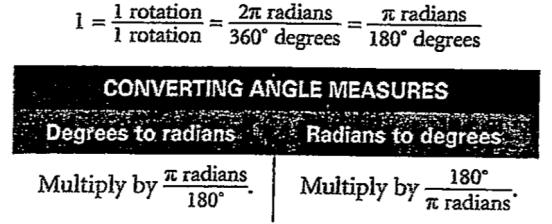 Section 13.4 Radian Measure and Arc Length Objectives: Convert from degree measure to radian measure and vice verse. Find arc length. A useful angle measure other than degrees is radian measure.