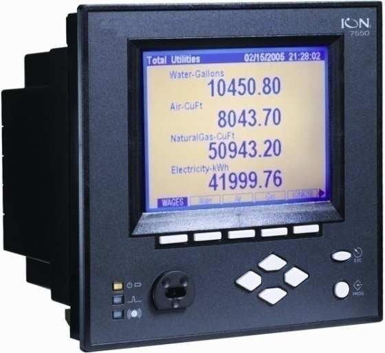 PowerLogic ION7550 RTU A key part of any WAGES metering solution with high-visibility display and extensive analogue and digital I/O choices Collect, scale, and log WAGES data from diverse metering