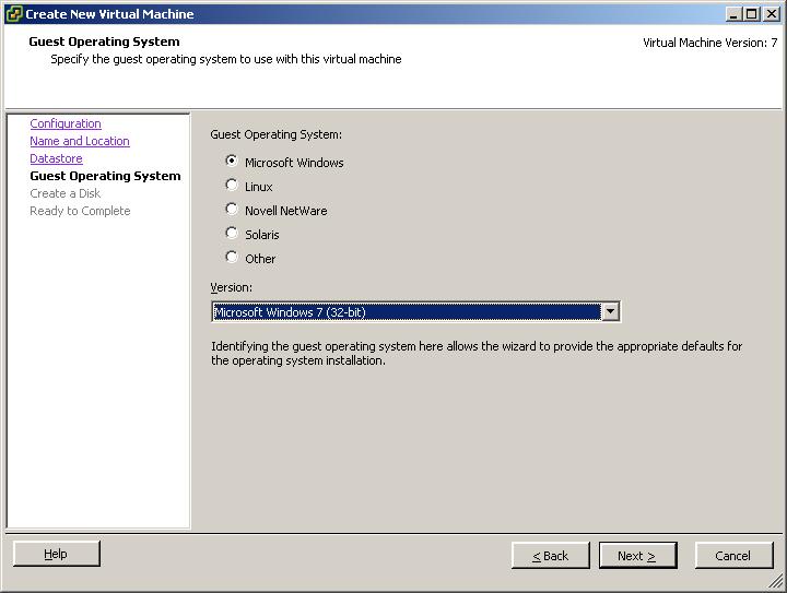 Select operation system, we select Microsoft Windows