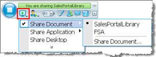Chapter 10: The Event Window If you are sharing a document If you have already opened several documents, you can switch sharing from one document to another, or you can open a document that is