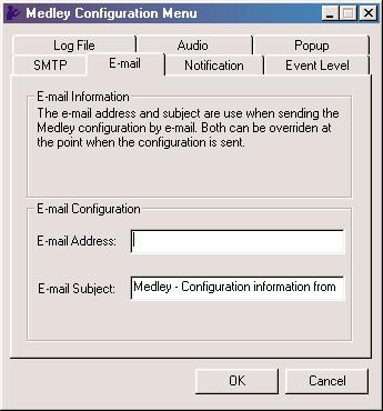 SMTP The SMTP server is the server that is used to send e-mails. Normally, the network administrator knows what this name is. Both the name and domain must be entered.