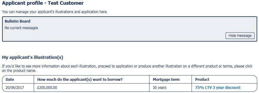 You will then be taken to a screen displaying fees if there are any. Here you will have the ability to add the application fee to the loan if the applicant wishes to do this.