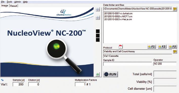 How to Perform the One-step Viability and Cell Count Analysis Easiest cell count ever! The NucleoCounter NC-00 from ChemoMetec is a signiant step forward for automated cell counting.