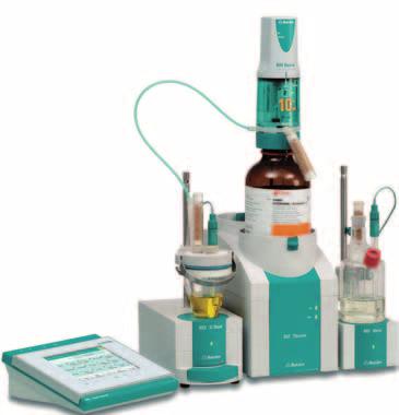 851/852 Titrando Coulometry is the ideal method for water determination in liquids, solids and gases when it comes to water determination in the trace range (10 µg to 10 mg absolute water).