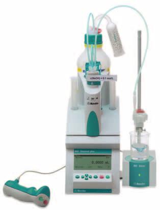 865 Dosimat plus Universal dispensing unit for titration and dosing tasks in the laboratory. Including push-button cable for manual dispensing control and 6.3026.220 exchange unit (20 ml).
