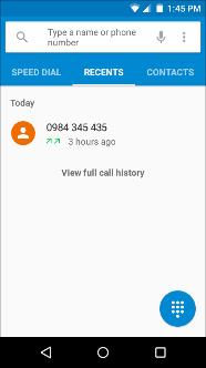 numbers in the call log can be dialed by clicking on the contact tile in the speed dial tab, or by clicking on the contact and selecting call back in the recent tab.