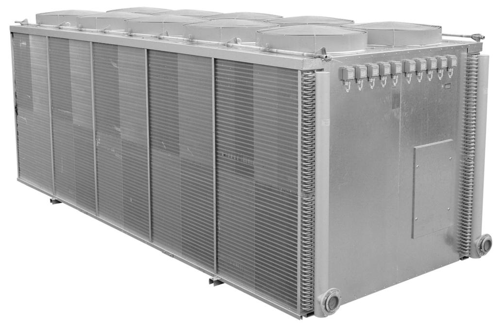 Air-Cooled Condensers/Air-Cooled Fluid Coolers 09LD/GD 09GD 09LD/GD Nominal cooling capacity 281-987 kw The 09LD air-cooled condensers are designed for refrigeration plants where a halogenated