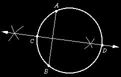 (Refer to the construction of a perpendicular bisector.) 4.