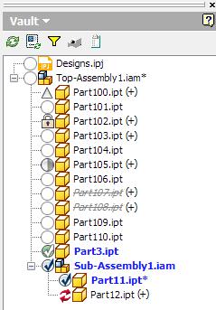 Inventor integration Better identify downloaded version after system or user edits are made User can make more