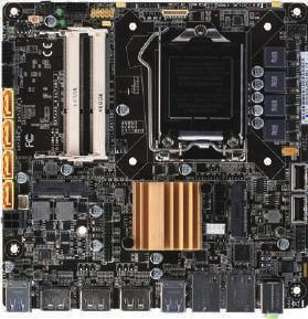 10 Industrial Motherboards EMB-Q87B Mini-ITX, LGA1150 Socket for 4th Generation Intel Core i Series Processor with 12V~24V Wide Range Power Input, USB x 12, DP x 3 SODIMM x 2 COM x 2 SATA 6.