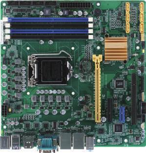 10 Industrial Motherboards IMBM-Q170A Micro-ATX with 7th/6th Generation Intel Core Processor, DDR4 DRAM, USB x 14, Supports iamt 11.