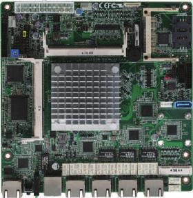 11 Networking Motherboards FWB-7250 4 LAN Ports Networking Motherboard with Intel Celeron J1900 Porcessor SoC Front View CPU Fan Power Pin 24-pin ATX Power DDR 3L SODIMM Socket x 2 CompactFlash