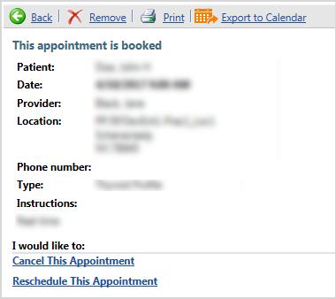 Export an Appointment You can export booked appointments as.ics files and import them into any calendar or scheduling application that supports the.ics format.