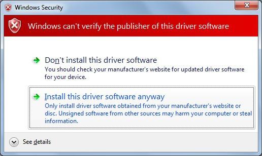 Press [Install this driver