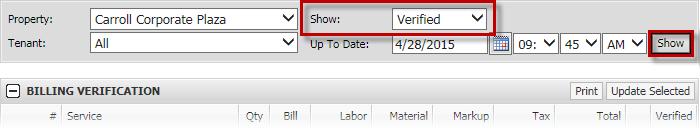 Unverifying Work Orders If billing was verified in error on a work order, you can
