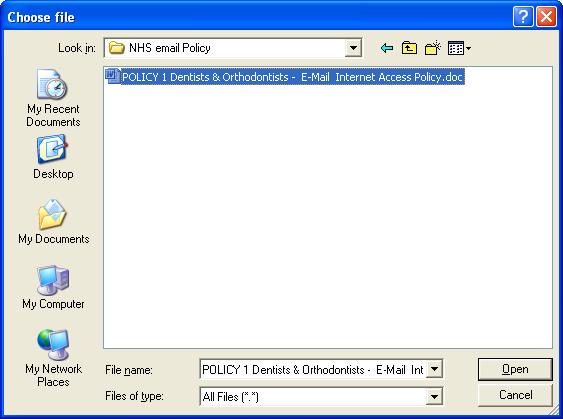 ADDING AN ATTACHMENT TO YOUR EMAIL Click on the paperclip icon on the toolbar as seen on the