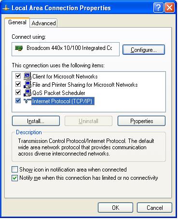 Step 3 Double-click Internet Protocol (TCP/IP) and the