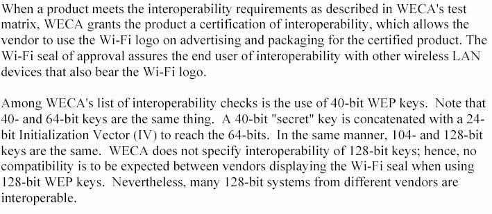 Wireless Ethernet Compatibility